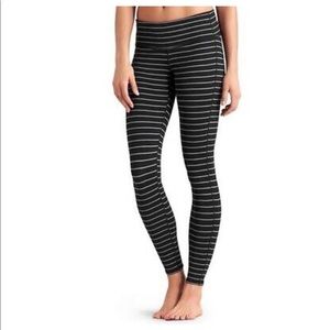 Athleta striped Chaturanga Yoga Tights